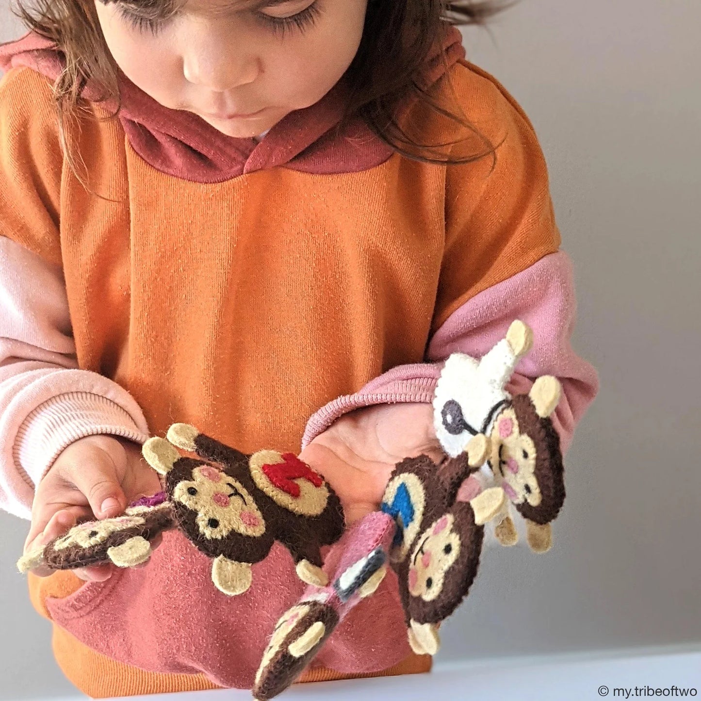 Five Little Monkeys Finger Puppet Set - Tara's Treasure