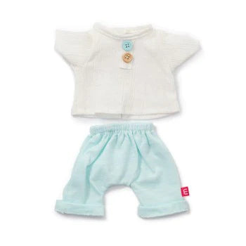 Miniland - Clothing Sea Coloured T-shirt and Pants Set, 38 cm