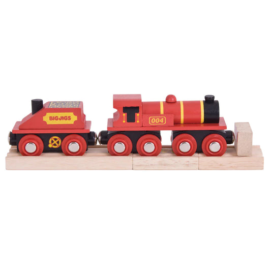 Big Red Engine Wooden Train