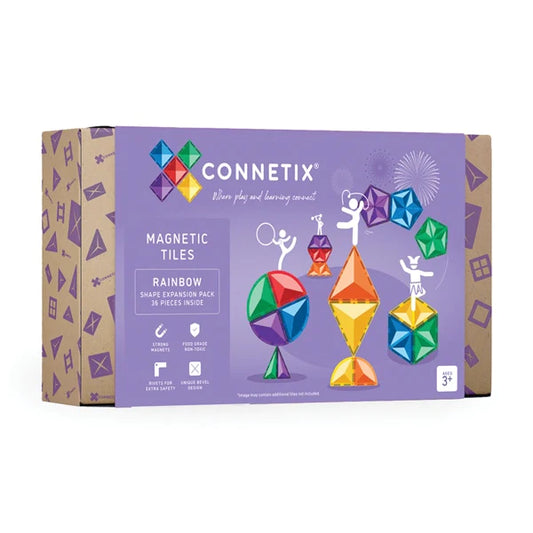 Connetix Tiles Rainbow Shapes Expansion Pack 36pc