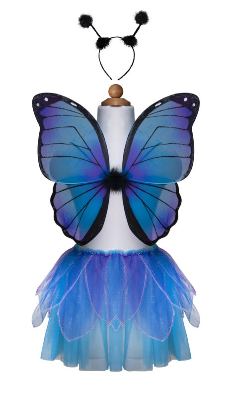 Midnight Butterfly Tutu with Wings & Headband (Size 4-6)