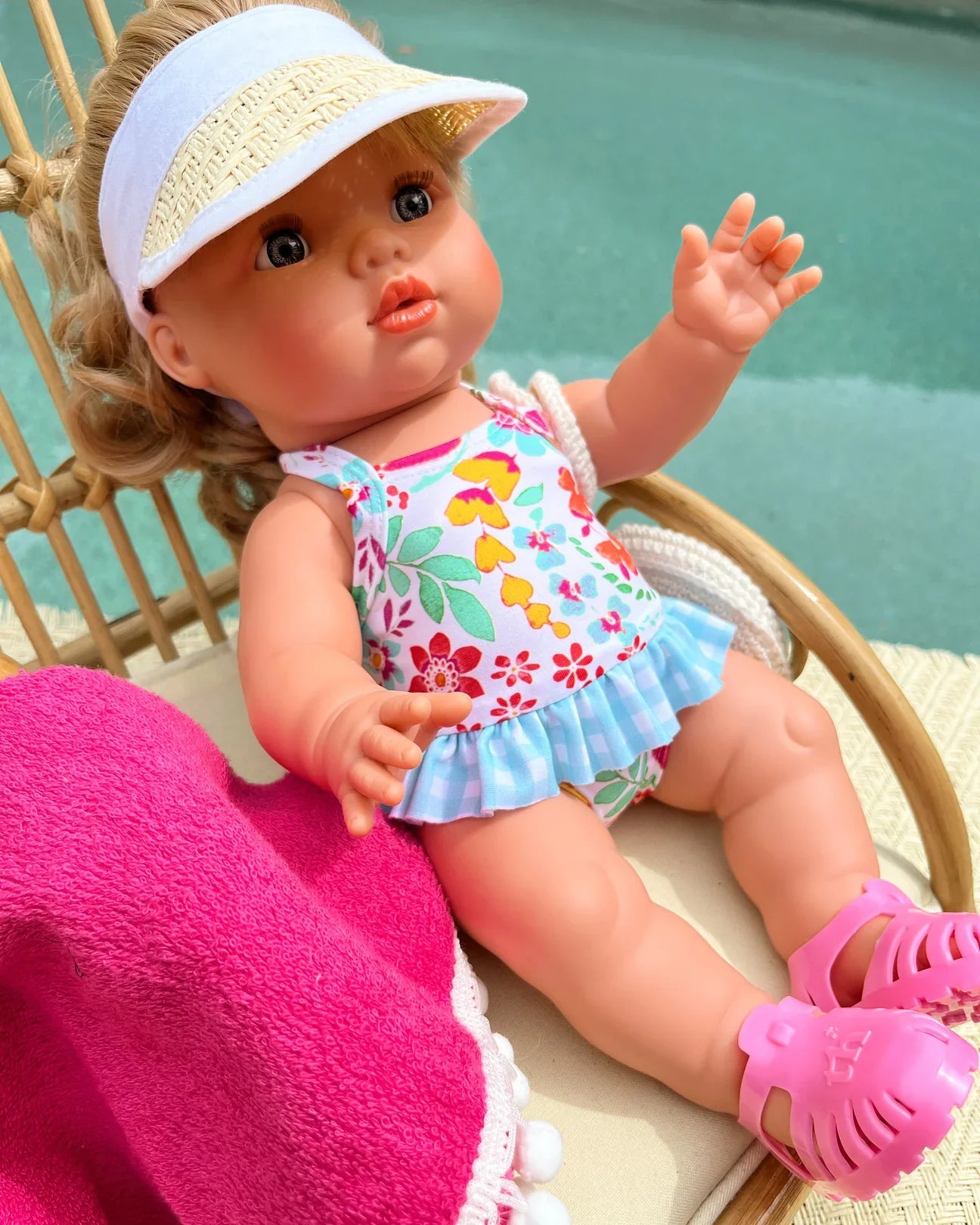 Summer Splice Halter Swimmers - Boutique Doll Clothing