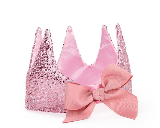 Precious Pink Sequin Crown