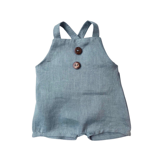 Blue Shorty Overalls - Boutique Doll Clothing