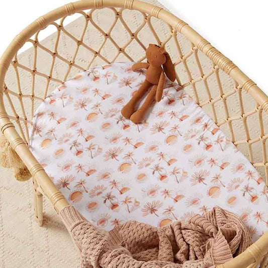 Fitted Jersey Bassinet Sheet - Paradise