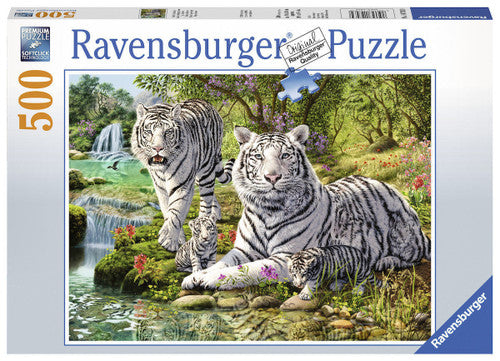White Tiger Family Puzzle 500pc