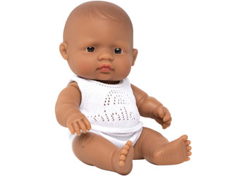 Miniland Doll - Hispanic Baby Girl 21cm