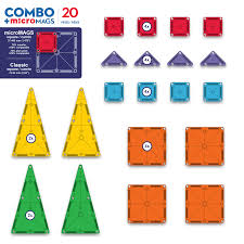MAGNA-TILES Combo 20-Piece Magnetic Construction Set