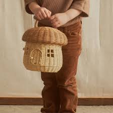 Rattan Mushroom Basket