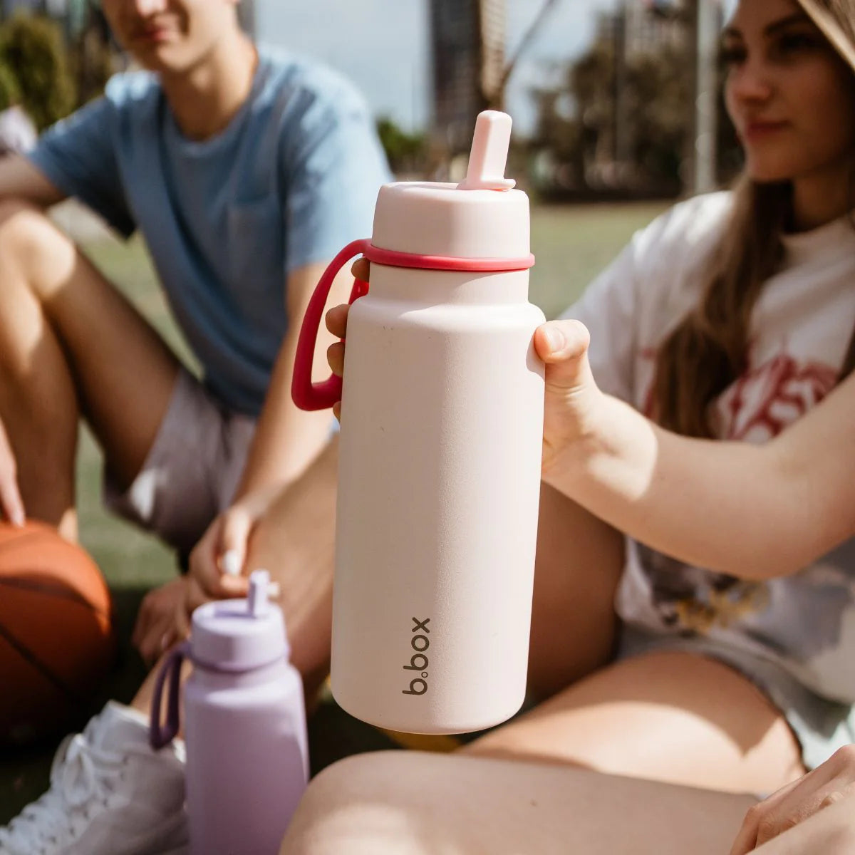 b.box 1L Insulated Flip Top Bottle - Pink Paradise
