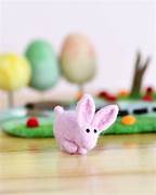 Felt Pink Rabbit Toy - Tara Treasures