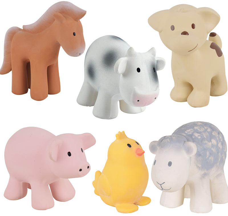 Tikiri Farm Animals - Teether Rattle