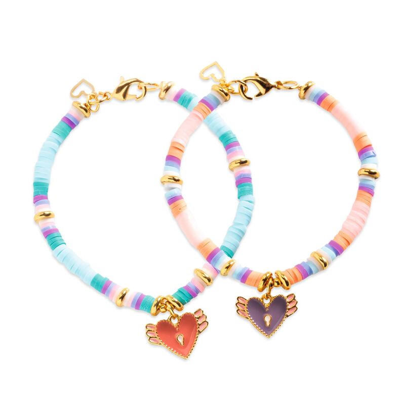 You & Me Letter Heishi Hearts Bead Set