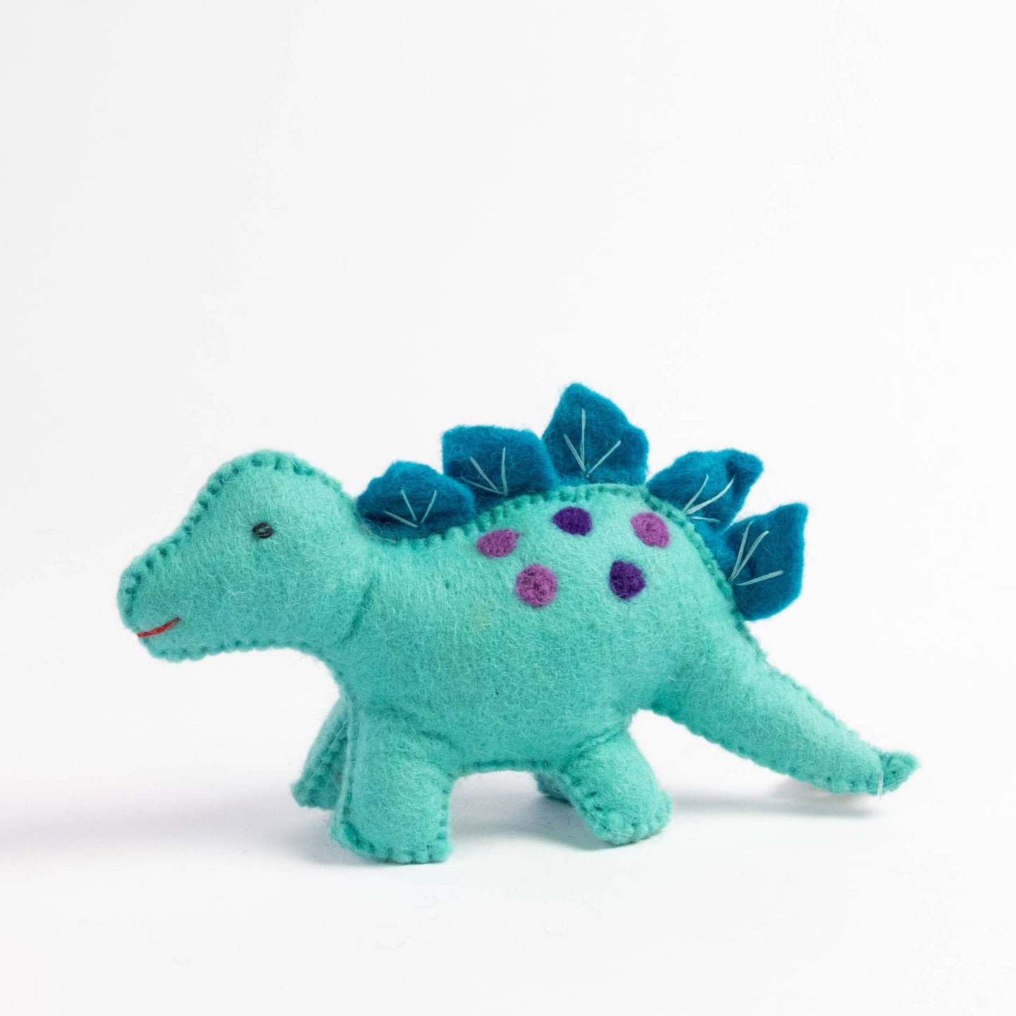 Felt Dinosaur Baby Blue Stegosaurus - The Winding Road - Bambam Kids Toys 
