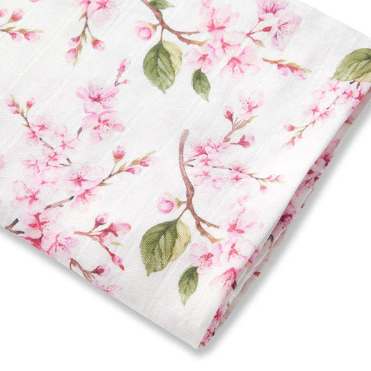 Snuggle Hunny - Cherry Blossom Organic Muslin Wrap
