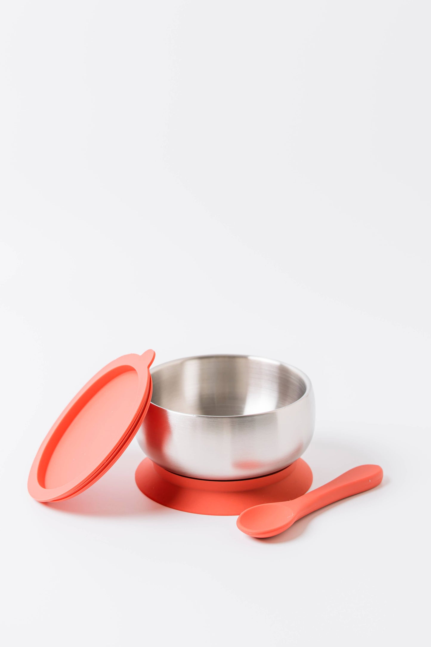 Lion & Lady Stainless Steel Feeding Bowl with silicone suction base