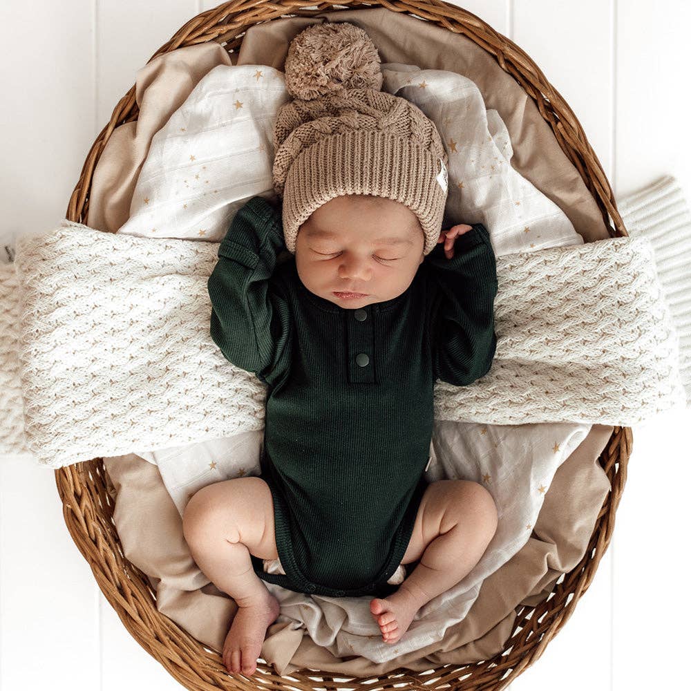 Snuggle Hunny - Emerald Long Sleeve Organic Bodysuit