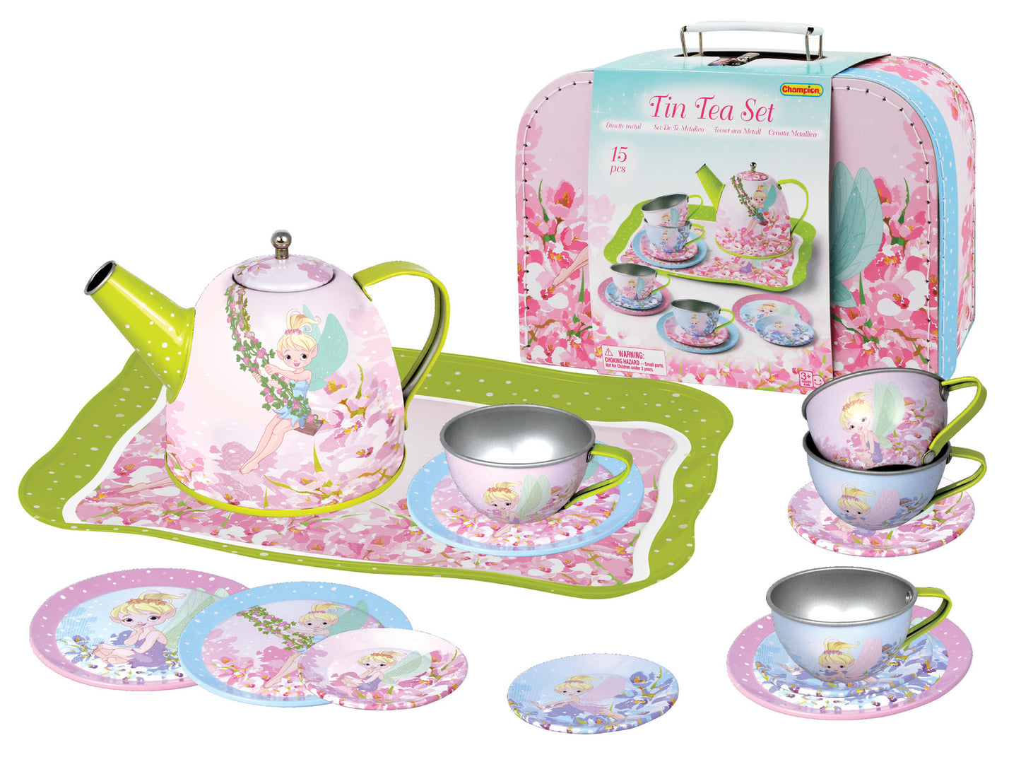 Fairy Tin Tea Set Suitcase