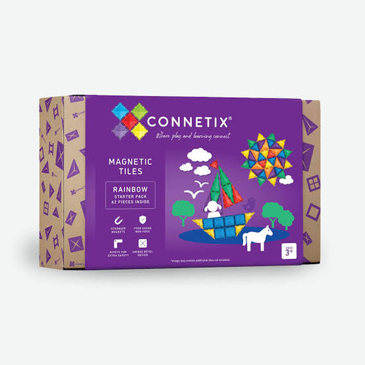 Connetix 62 Piece Rainbow Starter Pack