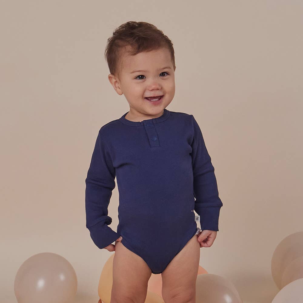 Snuggle Hunny - Moonlight Long Sleeve Organic Bodysuit