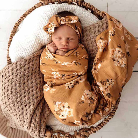 Snuggle Hunny - Golden Flower Organic Muslin Wrap