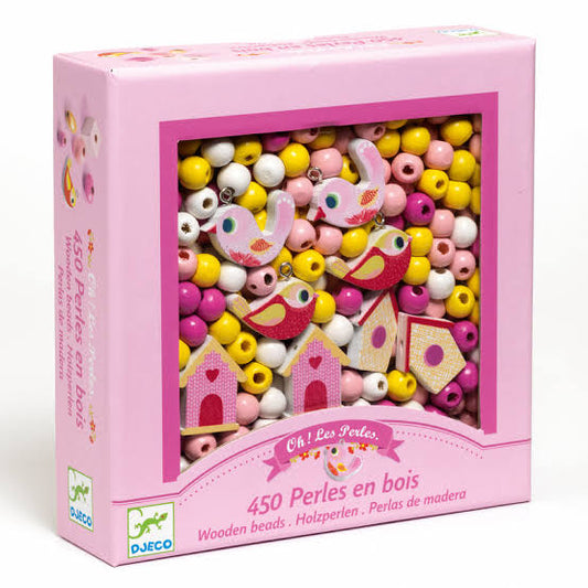 Djeco Birds Wooden Beads