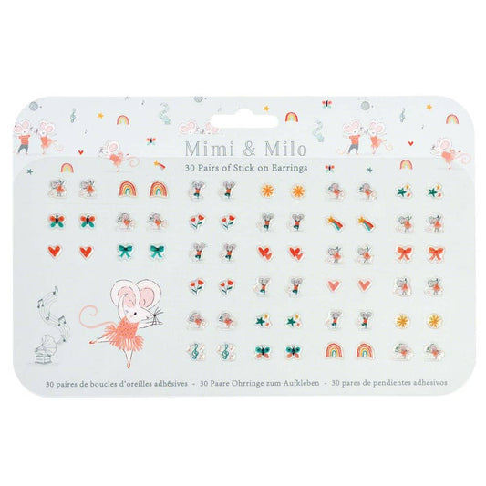 Stick on Earrings - Mimi and Milo - Rex London