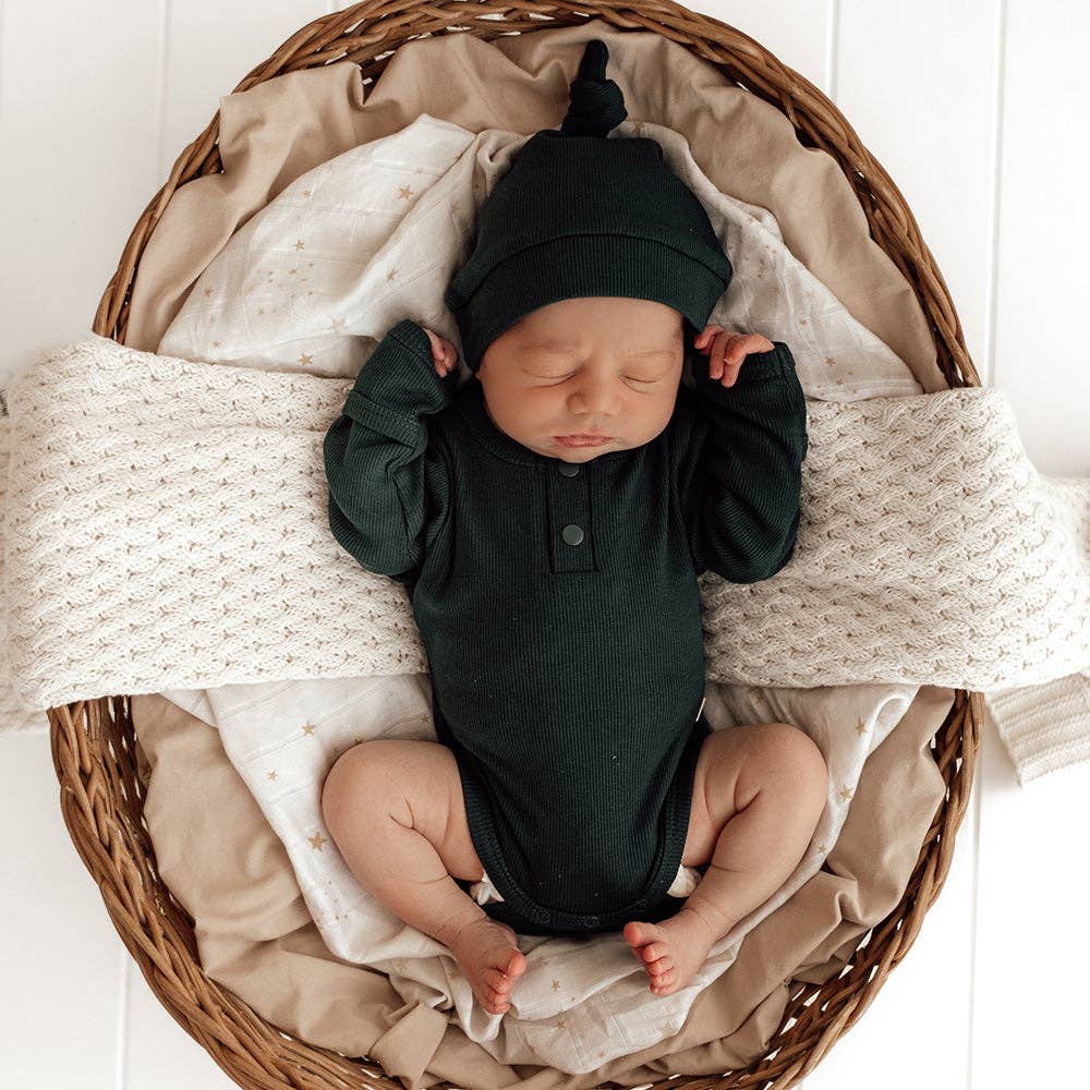 Snuggle Hunny - Emerald Long Sleeve Organic Bodysuit