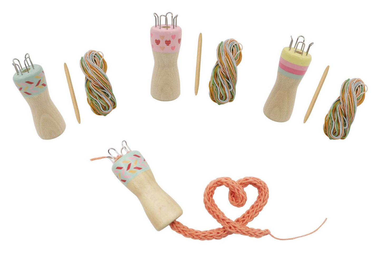 Toyslink Wooden Knitting Dolls