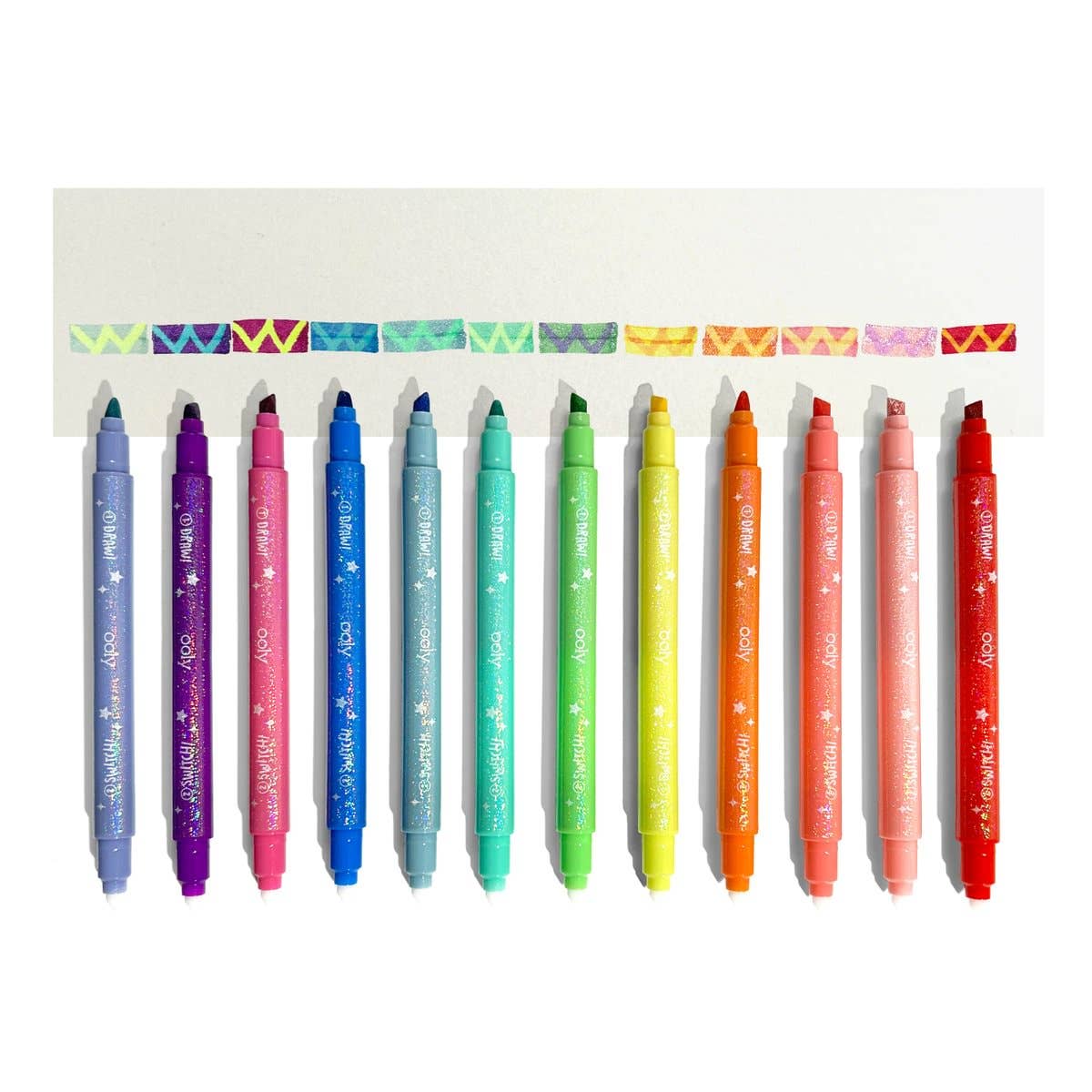 Ooly Markers – Switcheroo Sparkle Markers 12pk