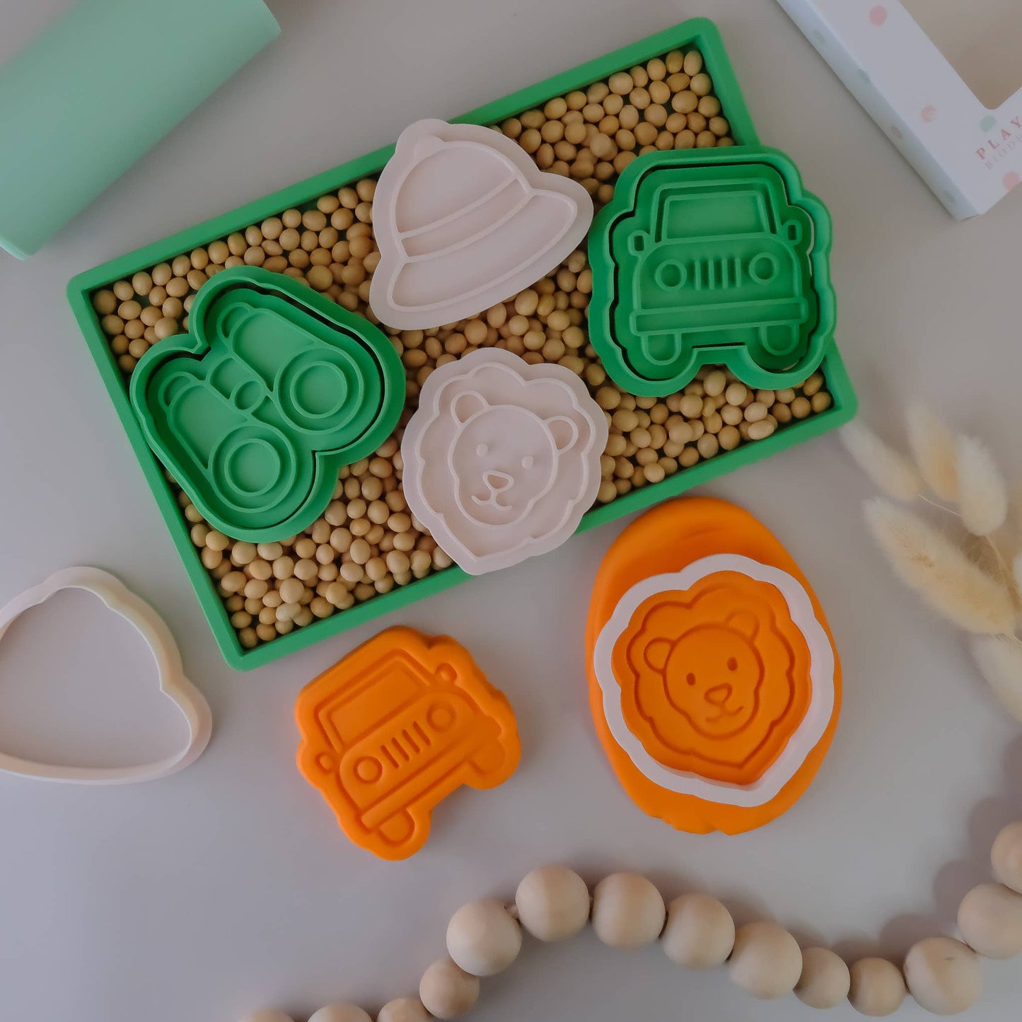 Play Sense - Eco Playdough Stamp | Safari Truck