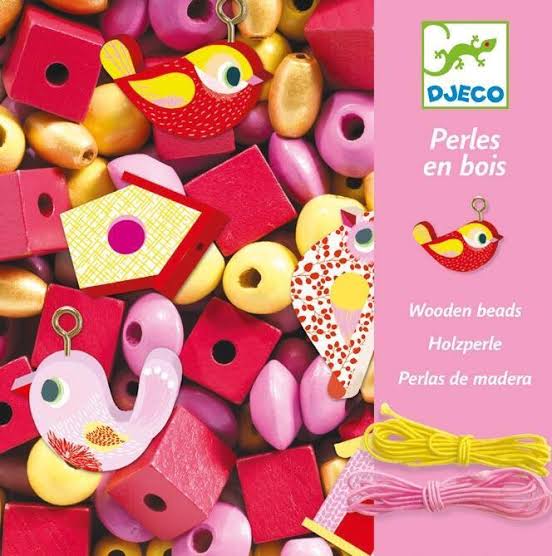 Djeco Birds Wooden Beads