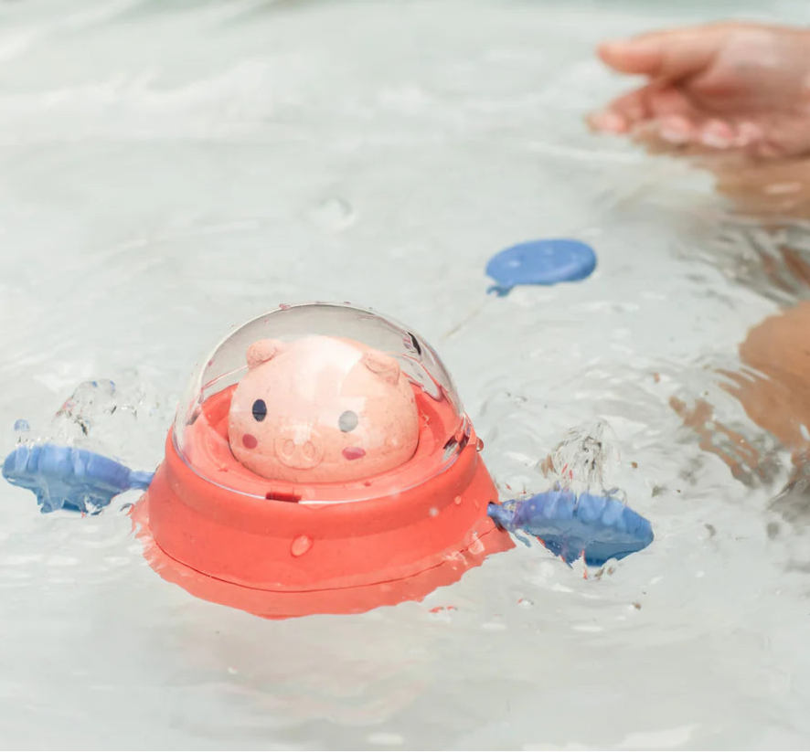 Bath Paddle Ship - Space Piggy