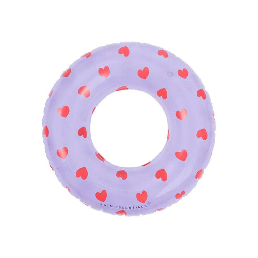 Swim Essentials Inflatable Swim Ring - Sweet Hearts, 55 cm