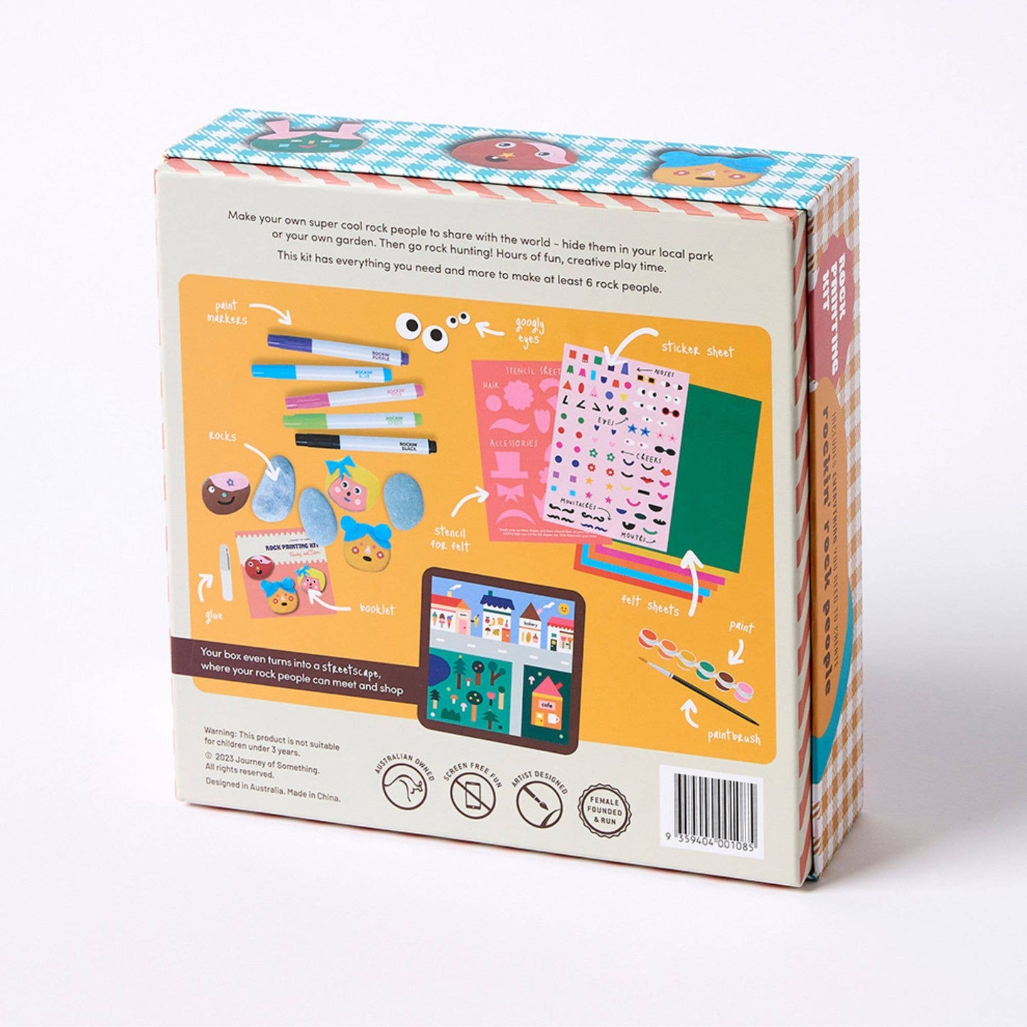 Kids Rock Painting Kit Cool Faces - Journey Of Something