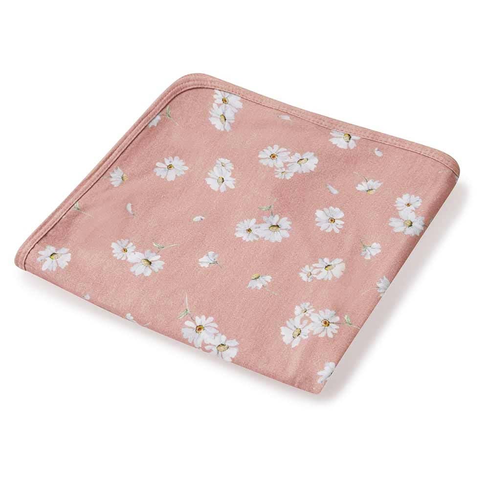 Snuggle Hunny - Daisy Baby Jersey Wrap & Topknot Set