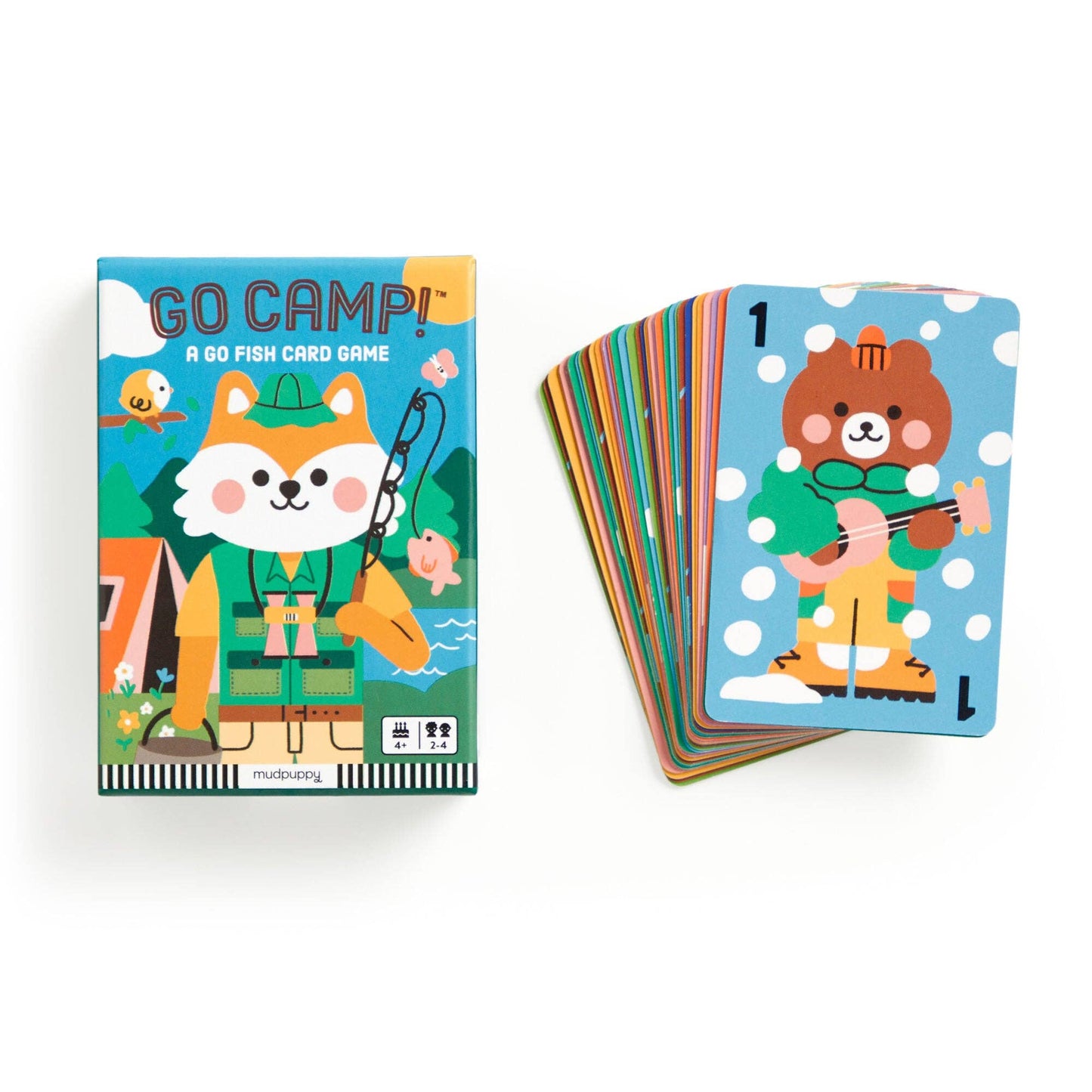 Mudpuppy Playing Cards - Go Camp! A Go Fish Card Game