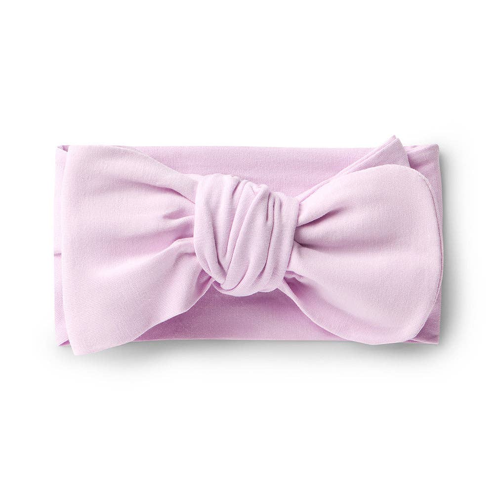 Snuggle Hunny - Lilac Organic Oversized Bow