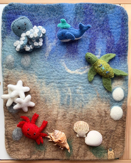 Felted Ocean Play Mat (Mat Only) - Sewing Seeds Play