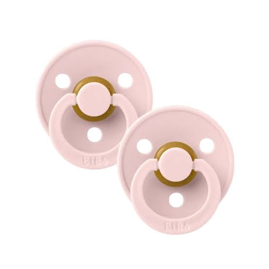 BIBS Colour Pacifier - Round S2 - Blossom 2 pk