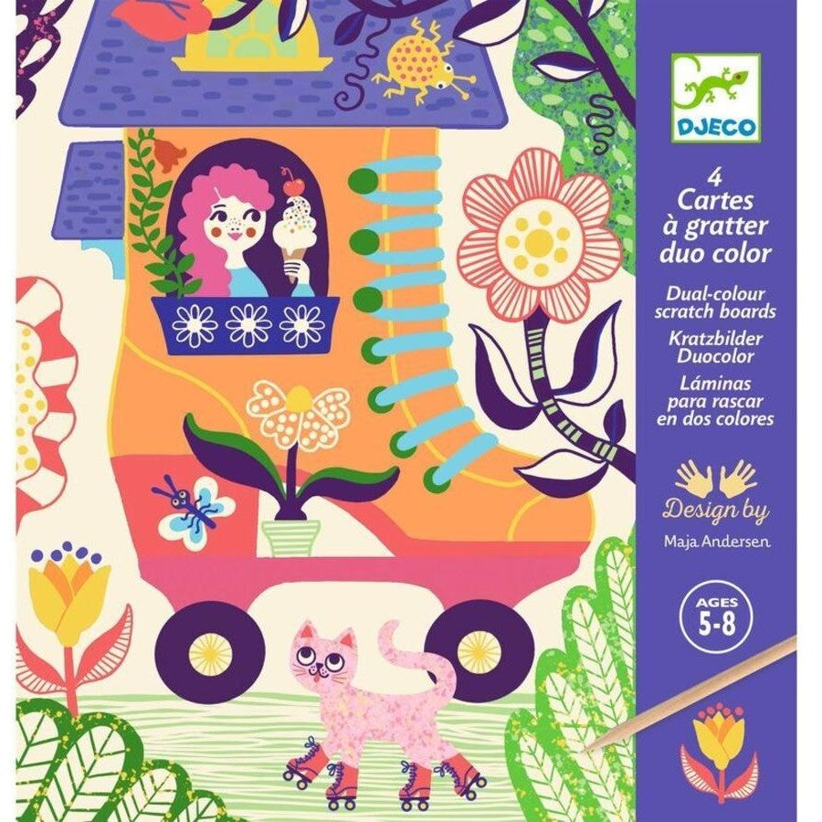 Djeco - Wacky Houses Scratch Cards