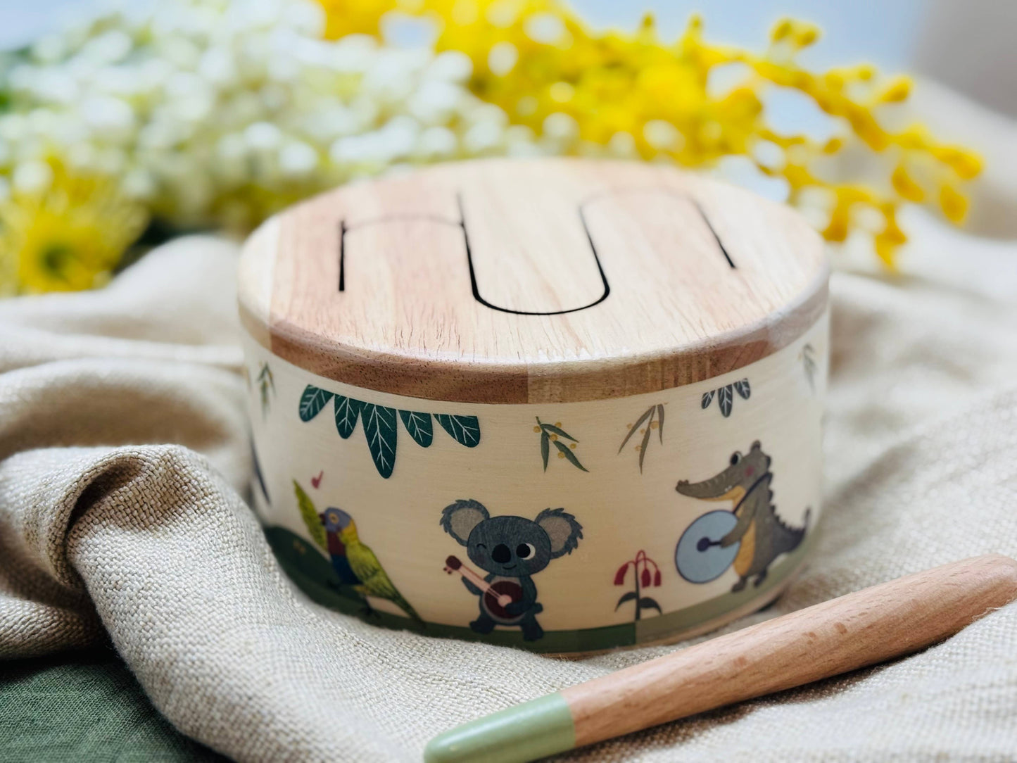 ToysLink - Outback Beats (Wooden drum with Australian animals)