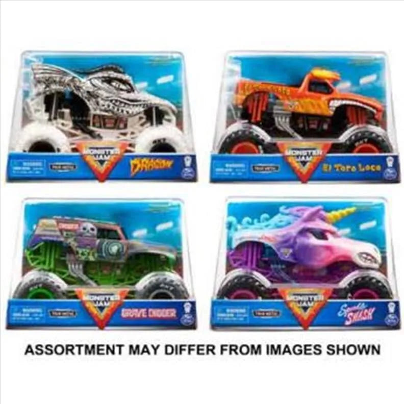 Monster Jam 1:24 scale Diecast Trucks Assorted* (each)