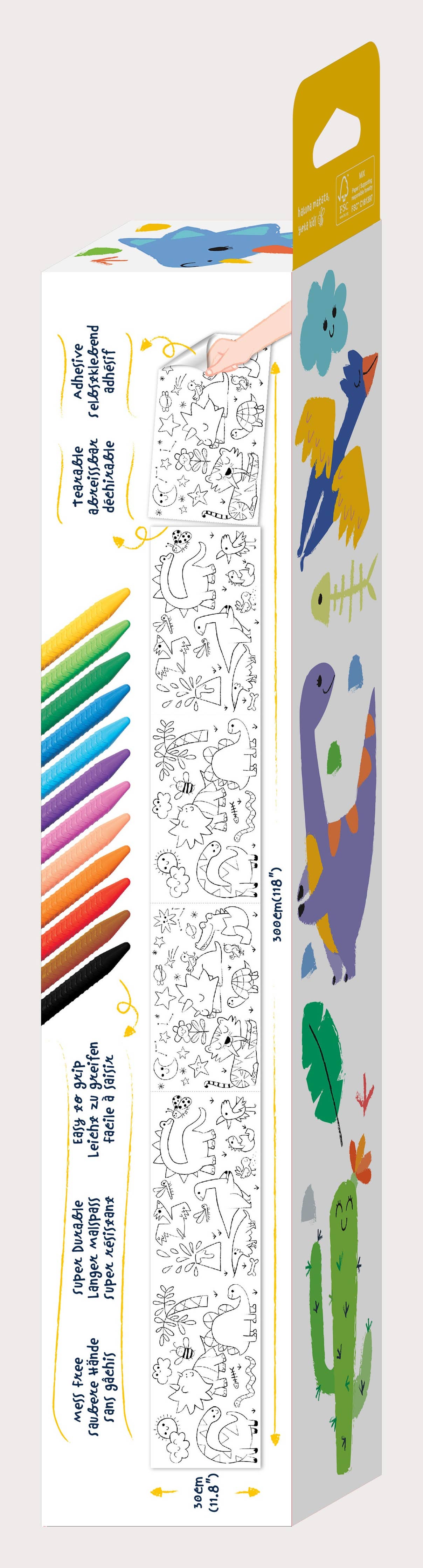 Happy Distribution - Haku Yoka Colouring Roll Kits