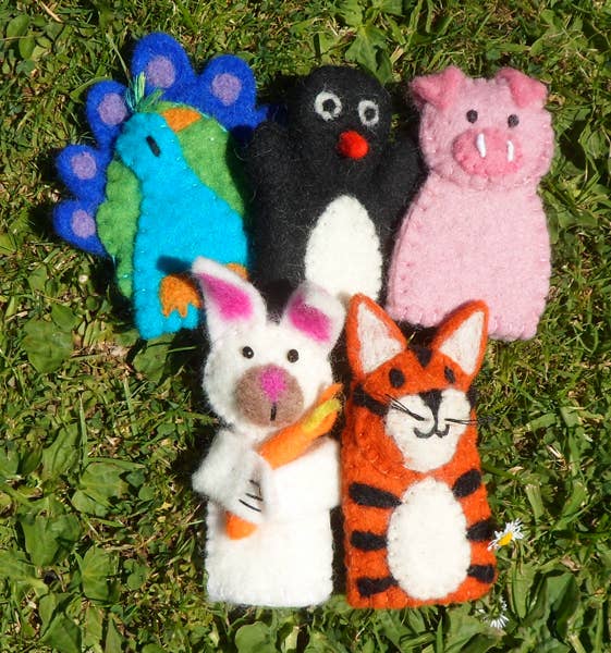 Felt Finger Puppets N To Z (Koseli Handmade)