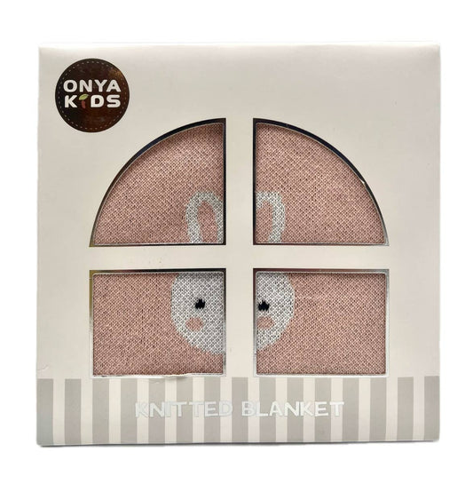 Kids Cotton Knitted Blanket - Bunny