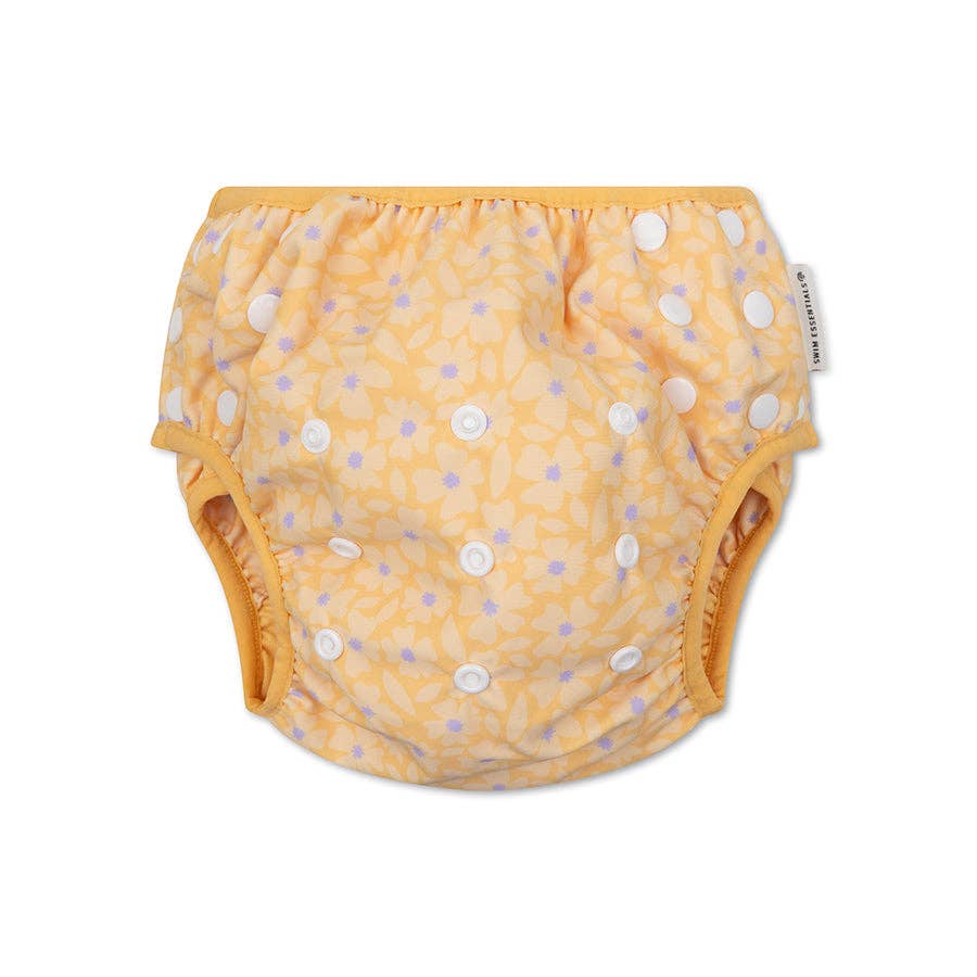 Swim Essentials Swim Nappy - Florish Yellow (OSFA) - Bambam Kids Toys 