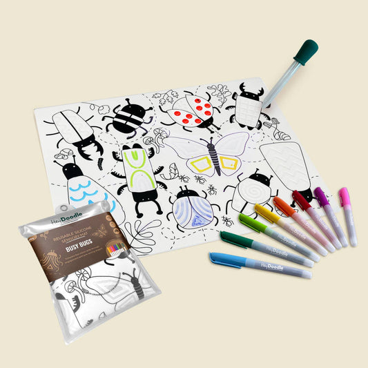 HeyDoodle - Busy Bugs Sensory Colouring & Doodle Mat