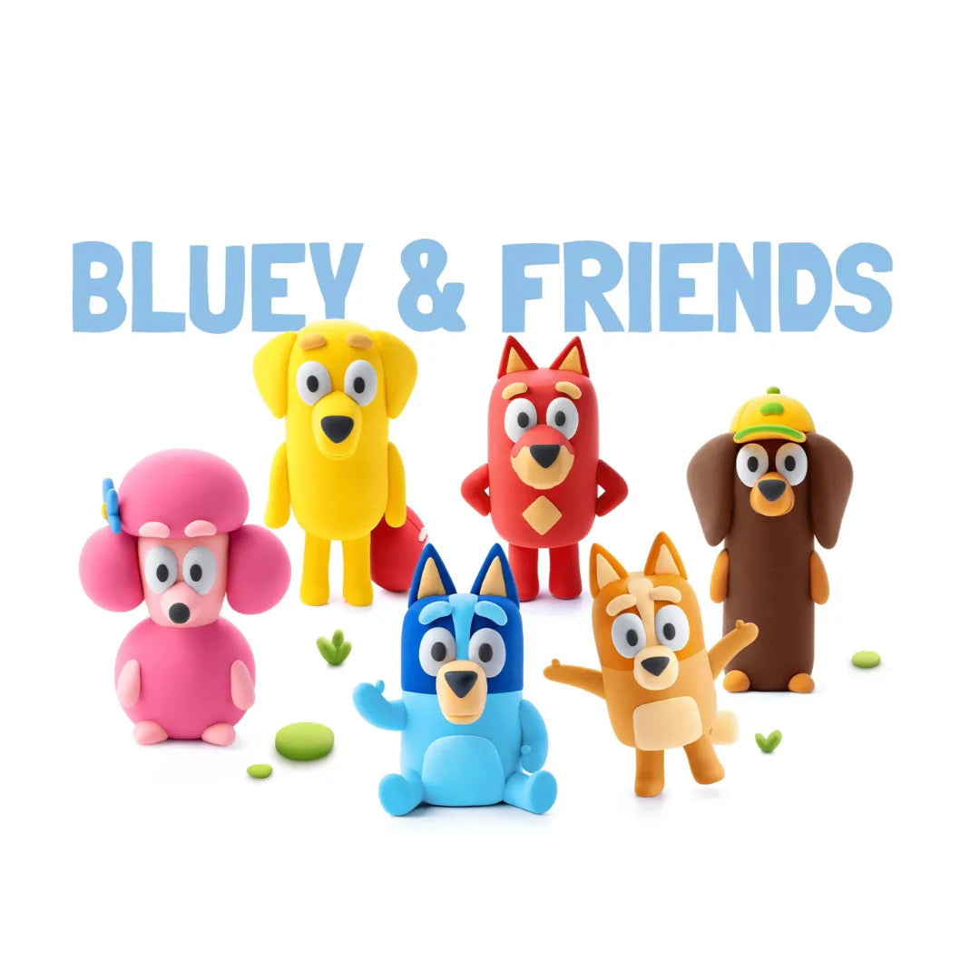 Hey Clay Bluey & Friends Set (15 cans)