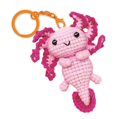 Crochet Kit keychain- Love Axolotl